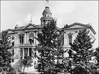 Old Tulare County, California Courthouse