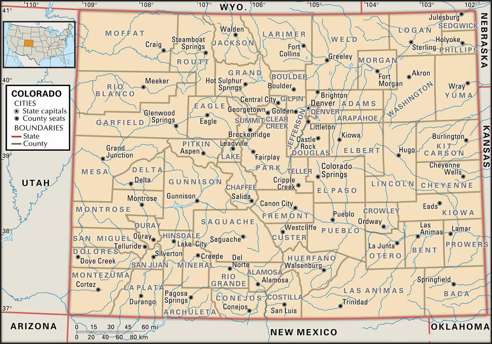 Historical Facts of Colorado Counties Guide