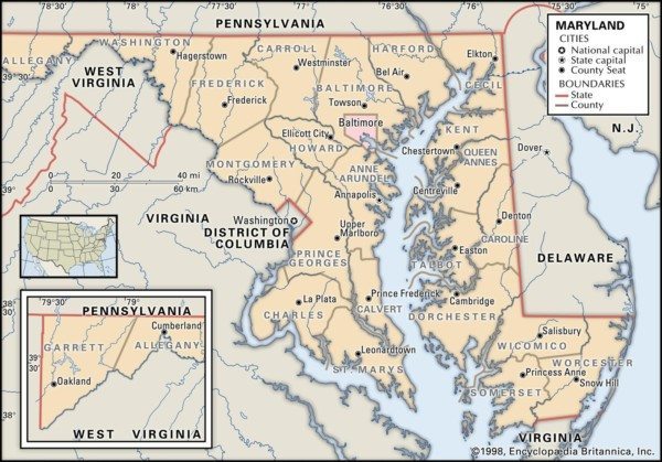 Historical Facts of Maryland Counties Guide