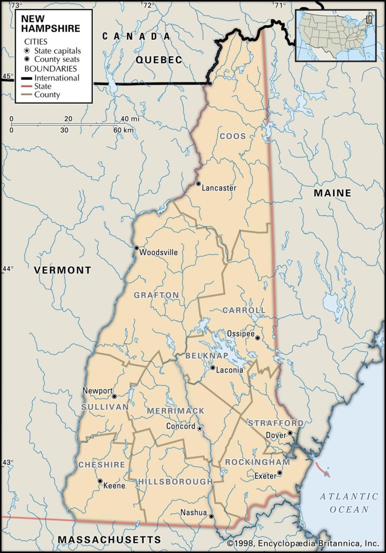 Historical Facts of New Hampshire Counties Guide