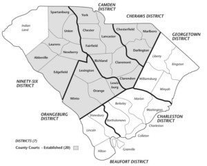 Old South Carolina Districts Map