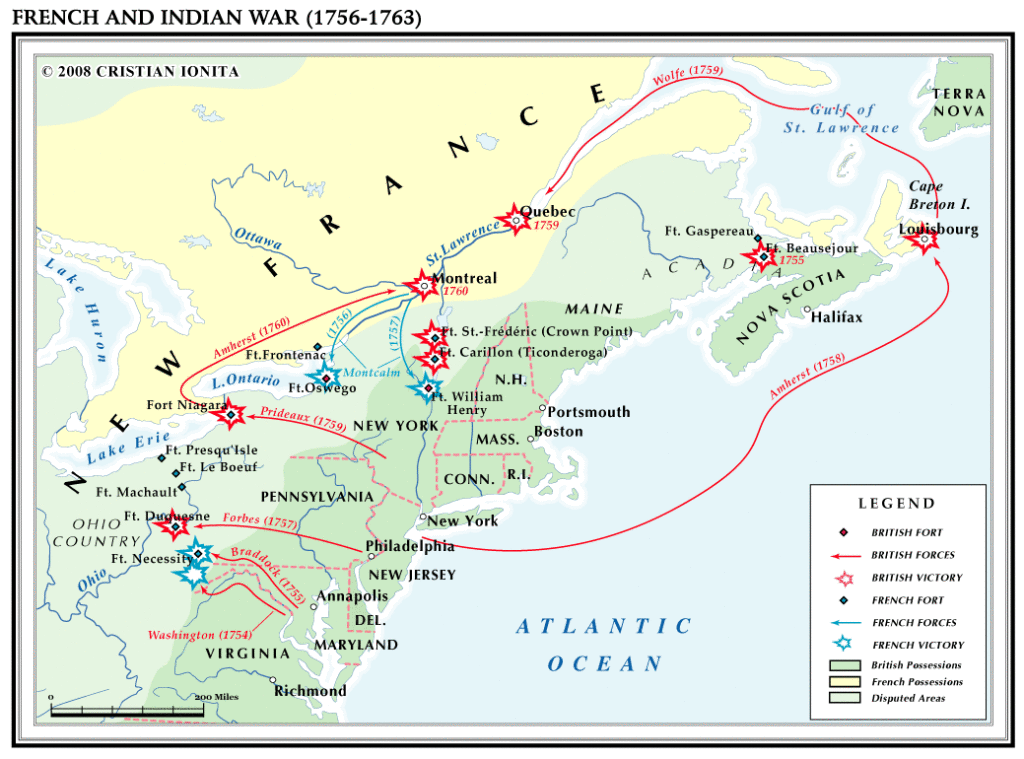 French Indian War Map 1024x759 