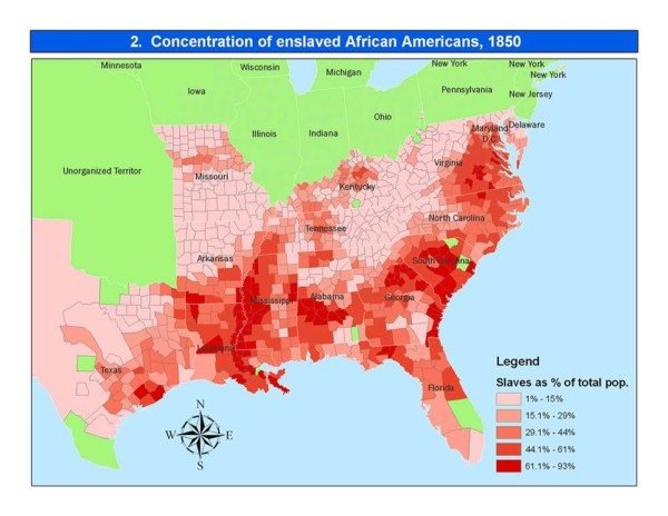 1850 and 1860 U.S. Federal Slave Census Schedule