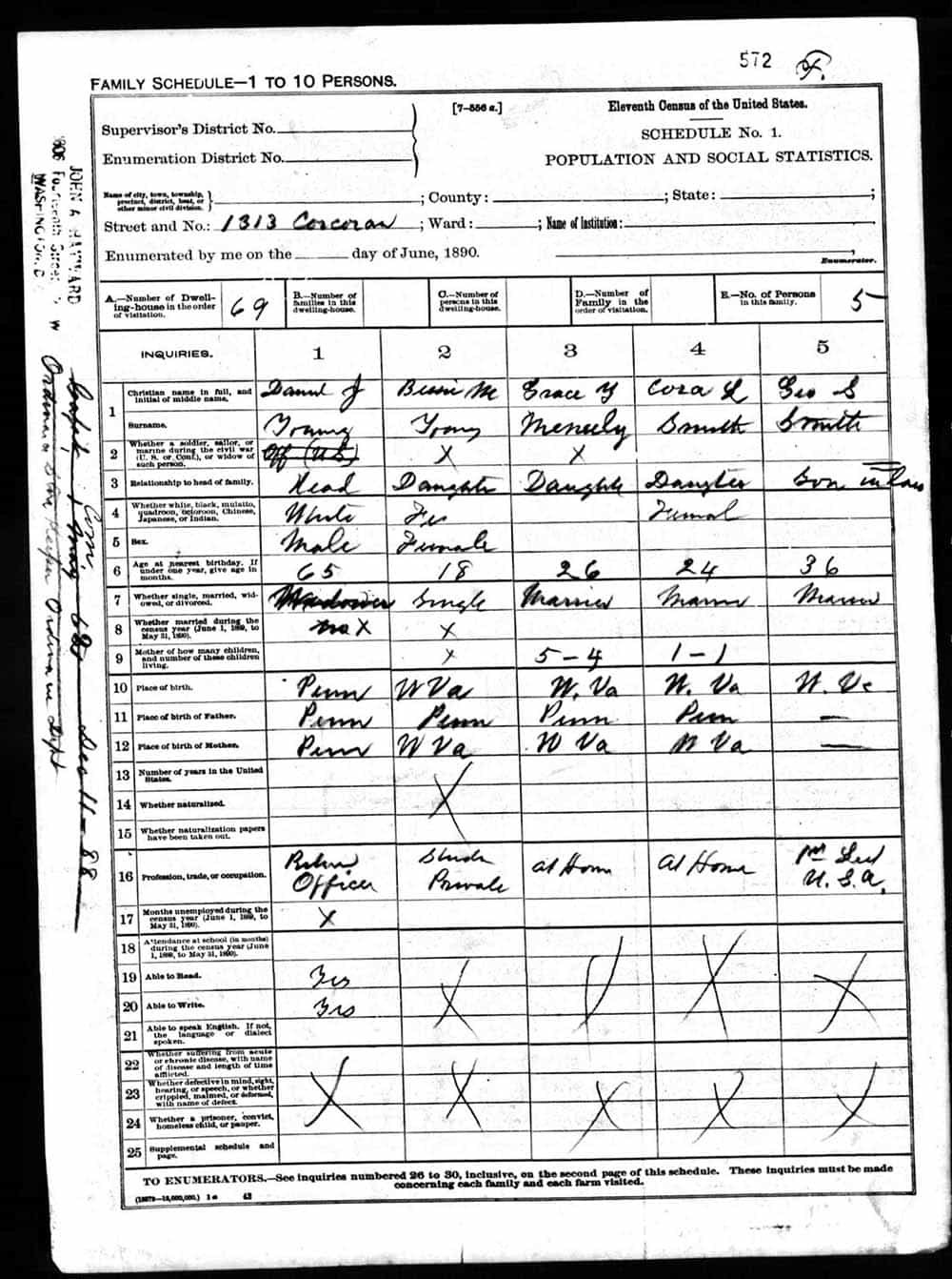 1890 census records